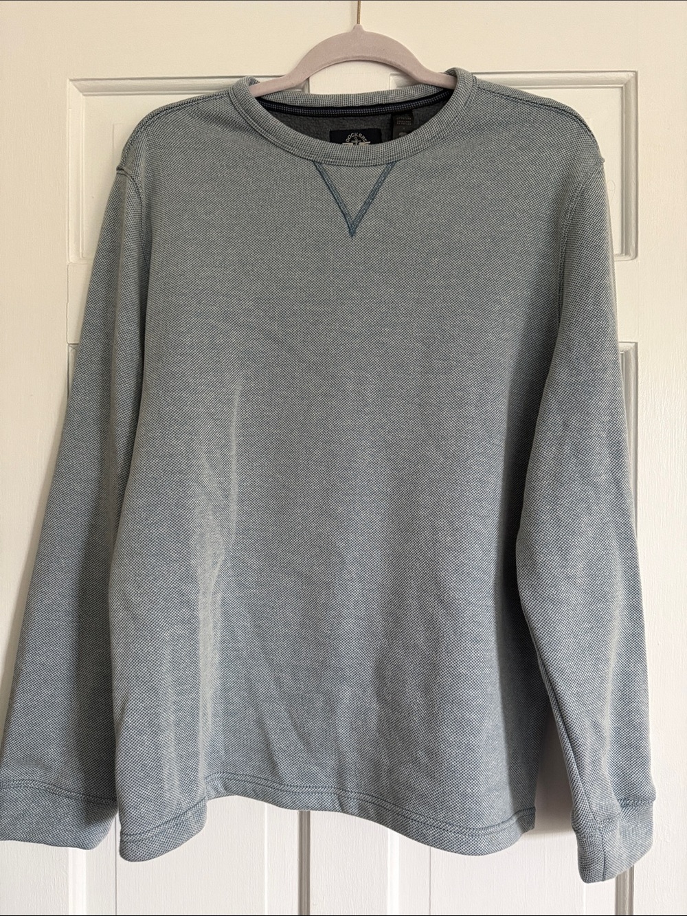 Dockers Men's Crewneck Pullover in Light Slate Blue